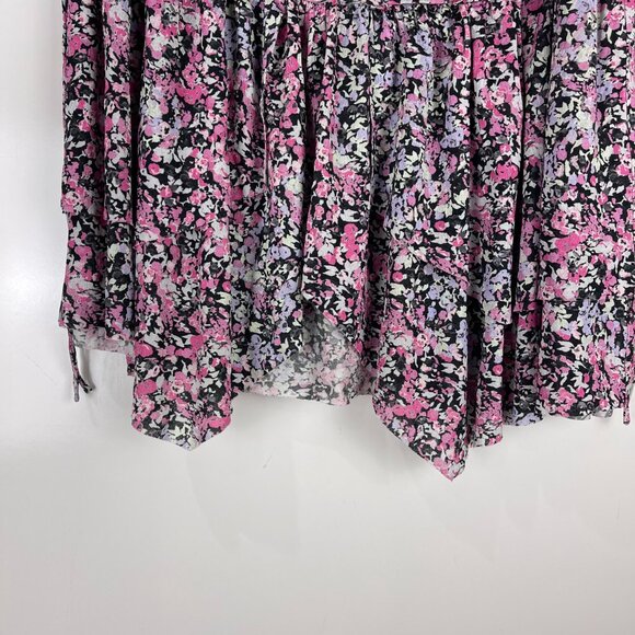 Isabel Marant Floral Ruffle Mini Skirt Women’s Size 40 Handkerchief Hem Designer - Picture 5 of 9